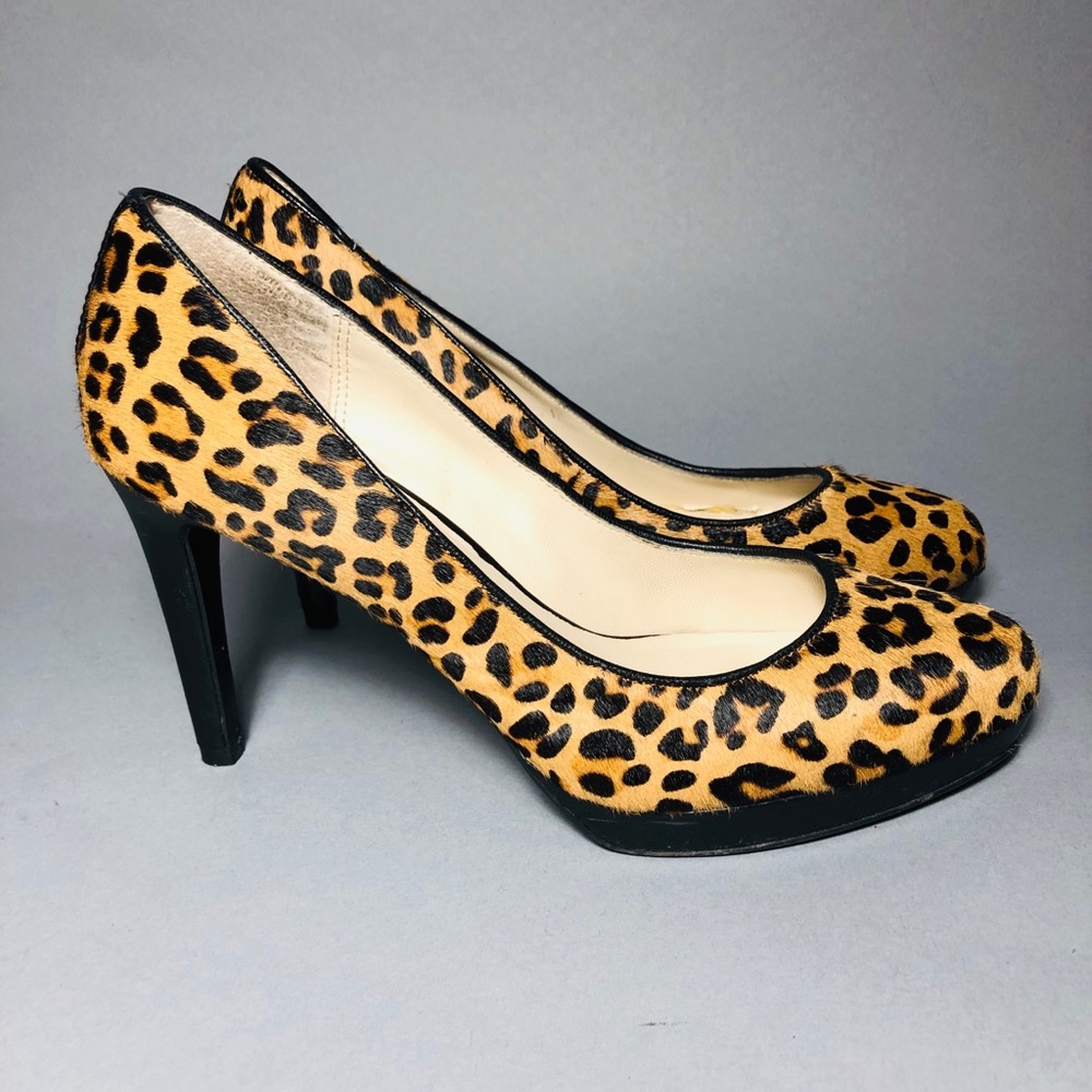 ✨HP✨ Leopard Brown Patent Pumps. - Picture 1 of 6